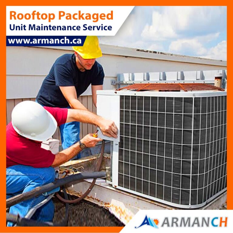 rooftop packaged unit maintenance by Armanch hvac specialists