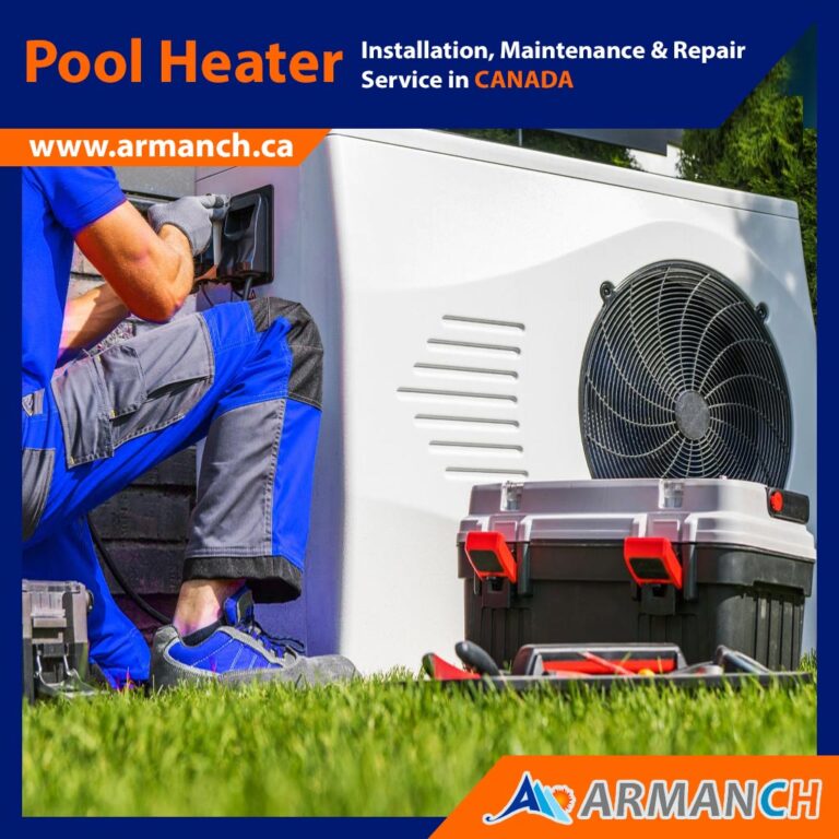 pool heater installation services by armanch hvac team company