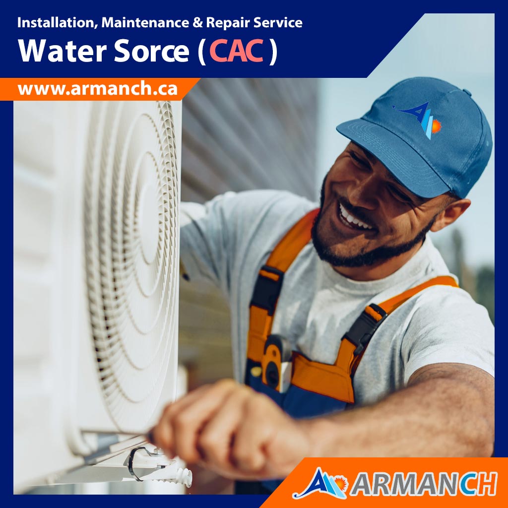 Armanch HVAC specialist installs water source CAC
