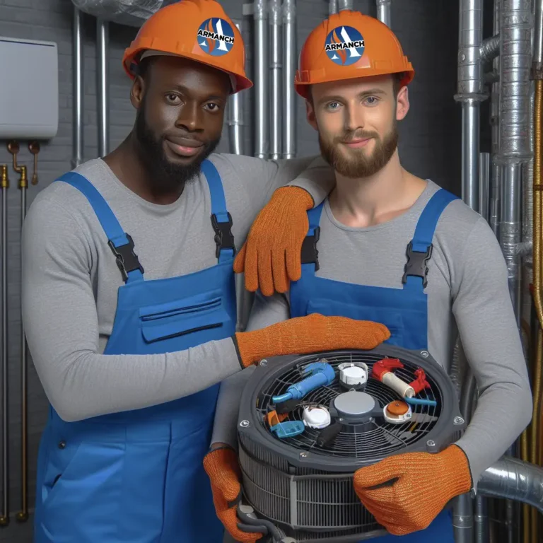 Armanch HVAC Experts beside each others