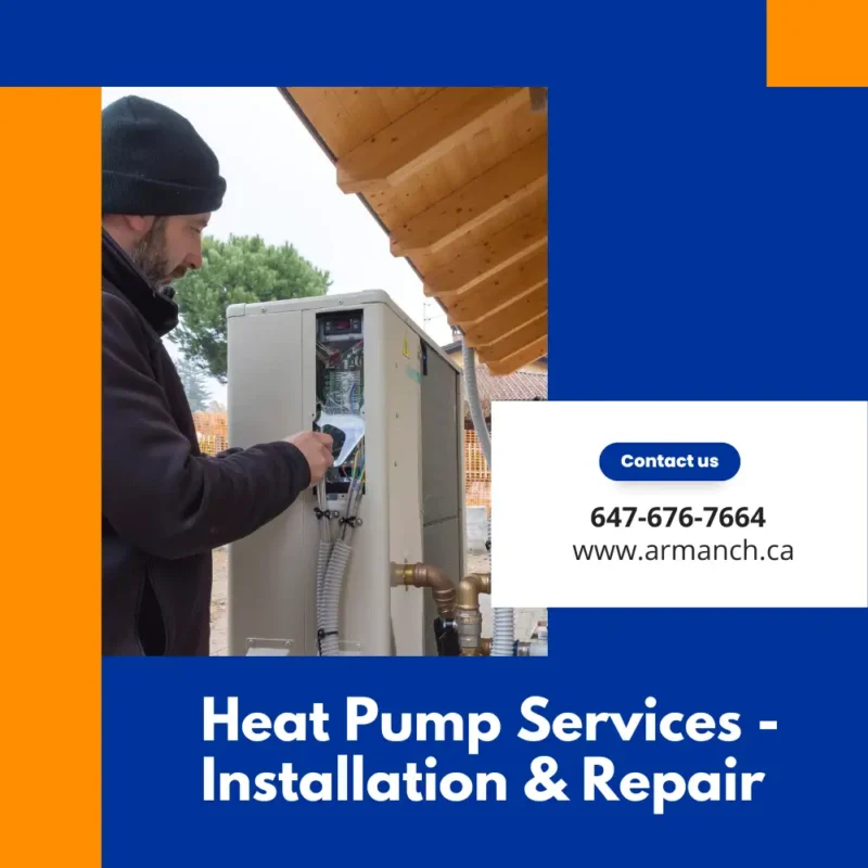 Armanch's HVAC-R experts during heat pump repair and maintenance Repair Services