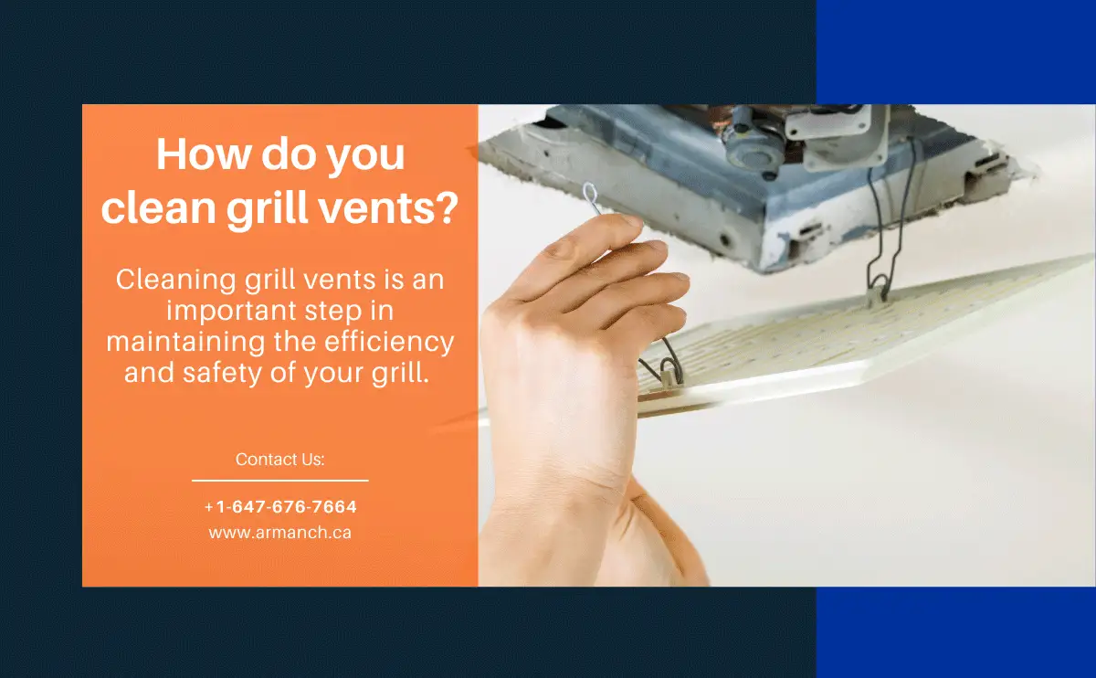 How do you clean grill vents