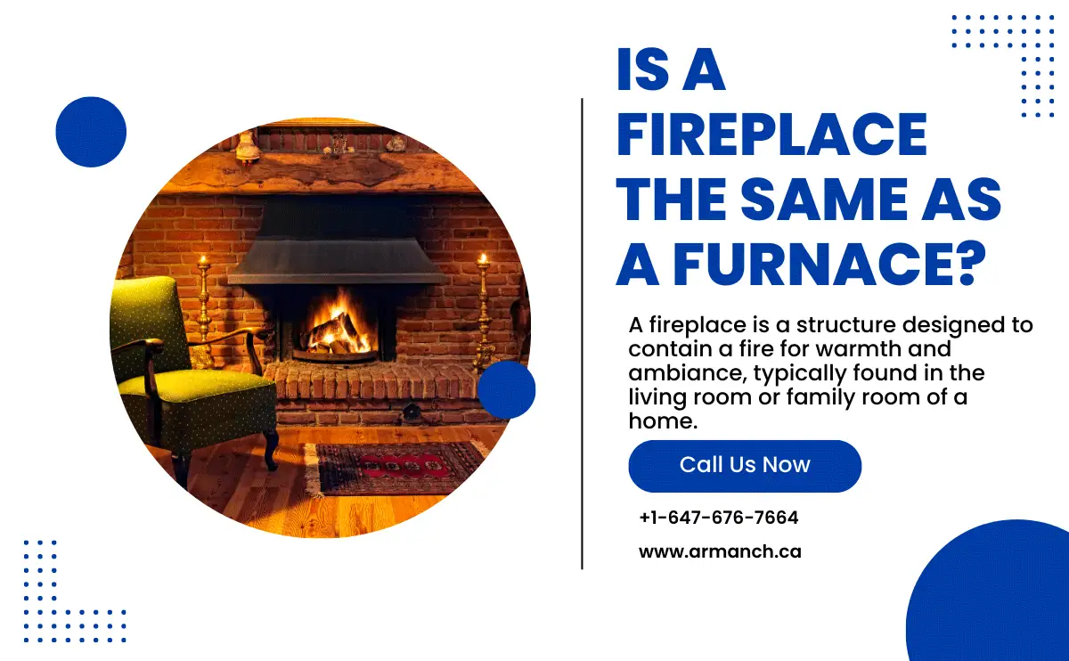 Is a fireplace the same as a furnace