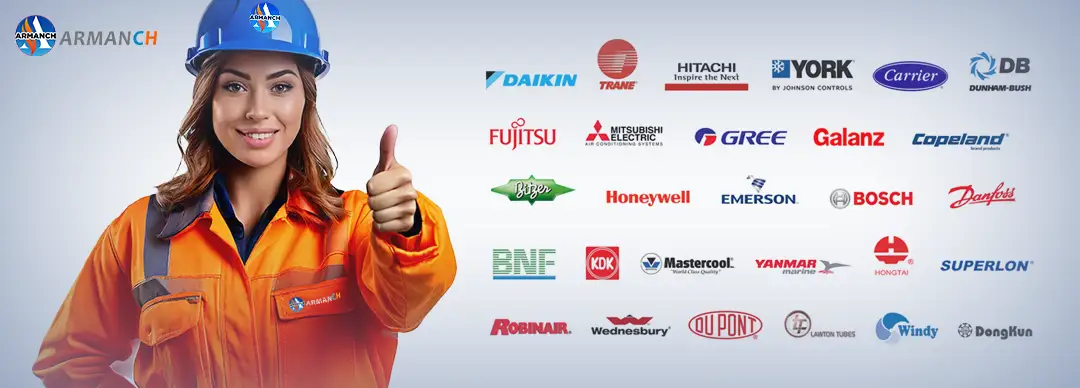 a worker woman smiling and raising her hand with liking gesture suggesting top hvac brands