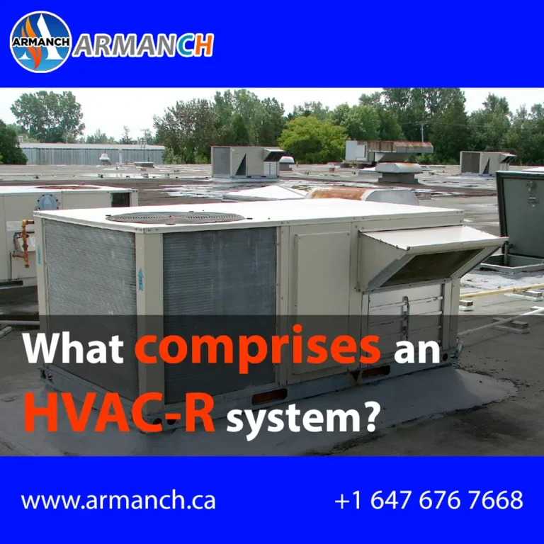 comprises an HVAC-R system