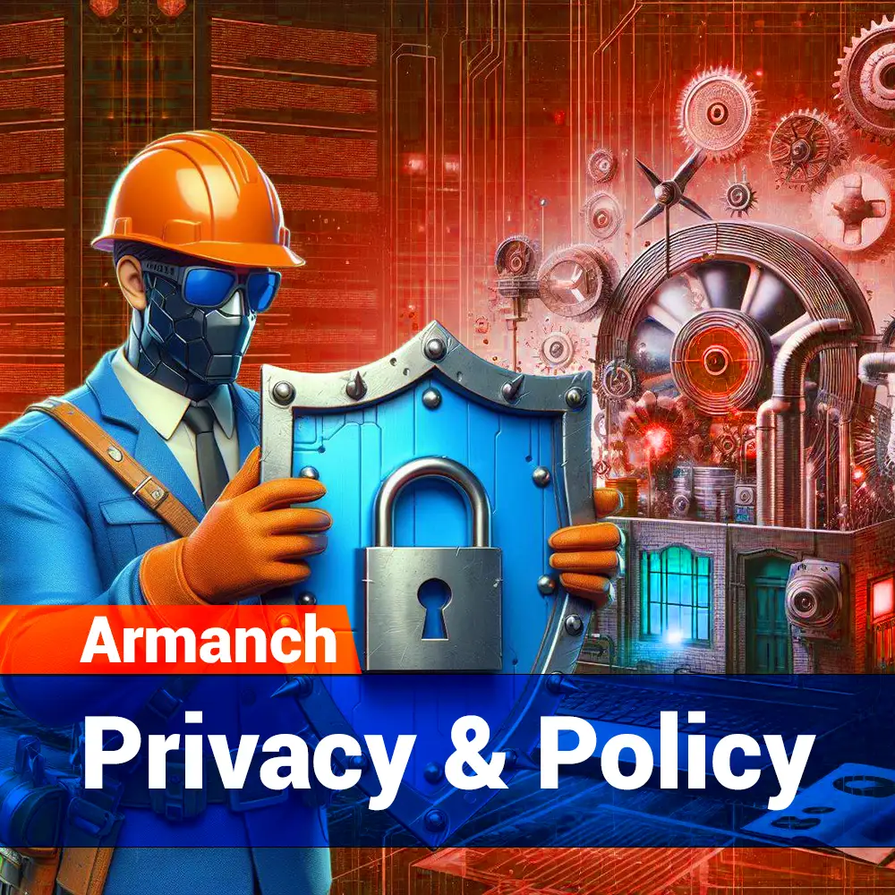 the Privacy And Policy page of Armanch Inc website banner