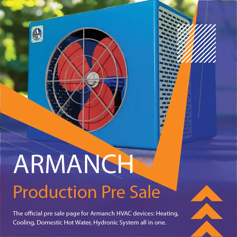 the official pre sale page for Armanch HVAC devices Heating, Cooling, Domestic Hot Water, Hydronic System all in one.